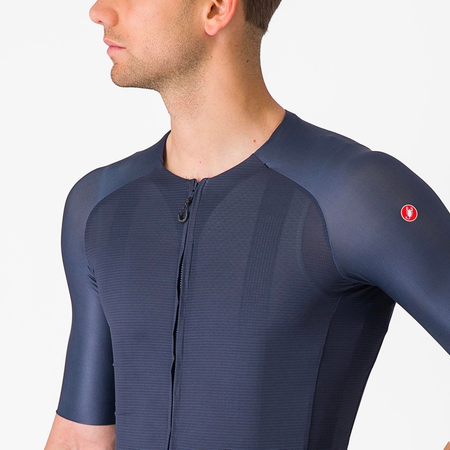 Castelli AERO RACE 7.0 Miesten Pelipaita Sininen | FQMZ-69470