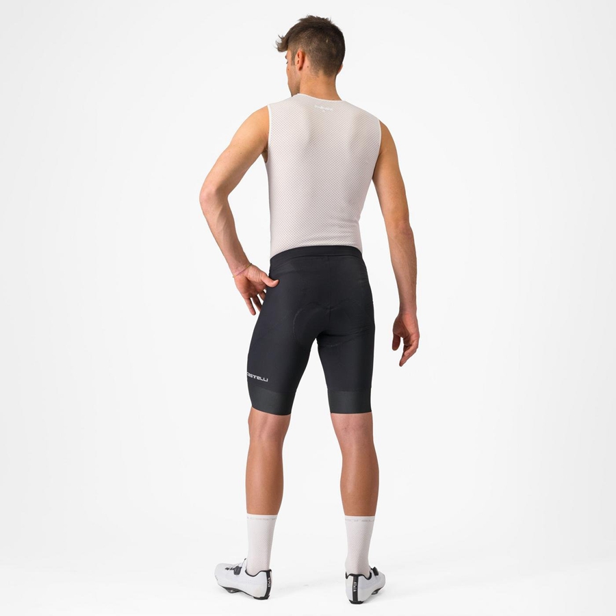 Castelli ENDURANCE 3 Miesten Shortsit Mustat | BPMO-95823
