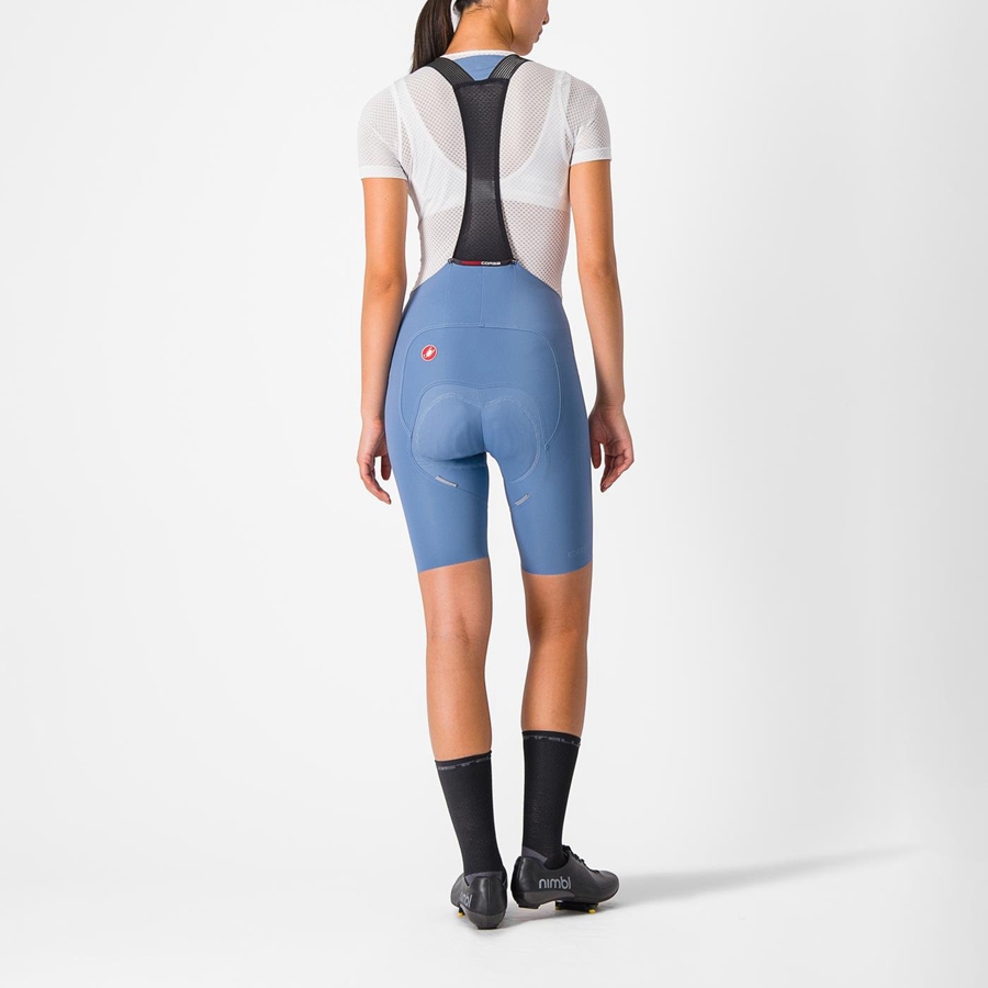 Castelli FREE AERO RC W Naisten Bib Shortsit Harmaat Sininen | AKYC-64859